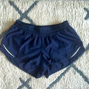 Navy Blue Lululemon Hotty Hot short!